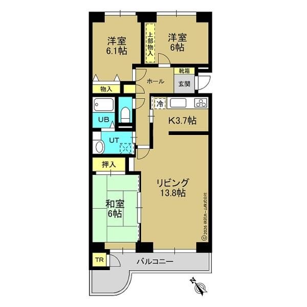 3LDK Apartment for Sale in Teine-ku, Sapporo, Hokkaido - Thumbnail 4