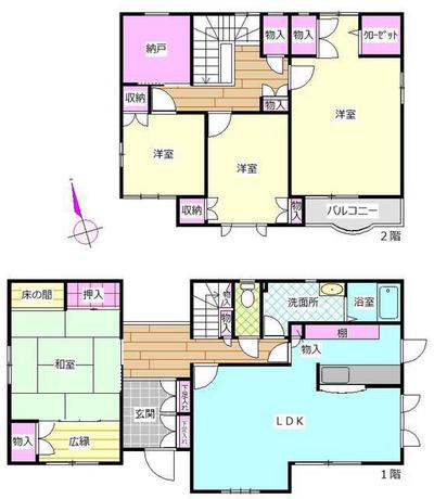 Property details: Uetsukikita, Katsuo-cho, Katsuta-gun, Okayama Prefecture/Katsumada Station property information: Used detached house — Image 2, Katsuo, Okayama