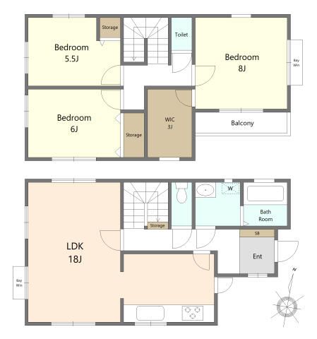 3LDK Detached House for Rent in Takasaki, Gunma - Thumbnail 2