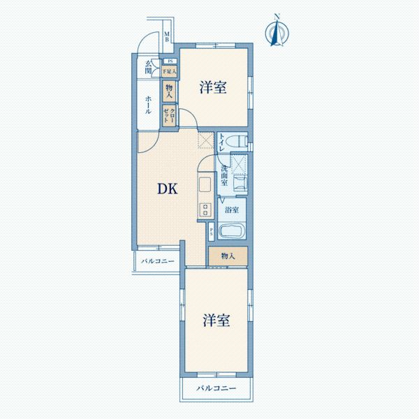 日神パレス新三河島 2DK Apartment for Sale in Arakawa, Tokyo - Thumbnail 4