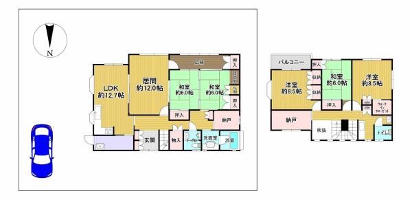 6SLDK Detached House for Sale in Fujiidera, Osaka - Image 44