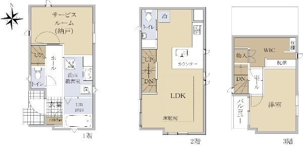 New 2024 3-Story House in Musashino, Tokyo - 1SLDK - Thumbnail 4