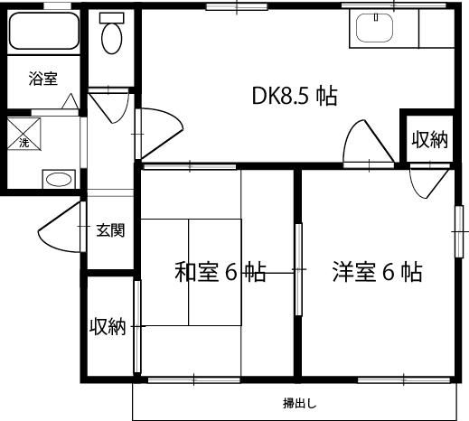 2DK Apartment for Rent in Ayase, Kanagawa - 40.95 sqm - Thumbnail 2