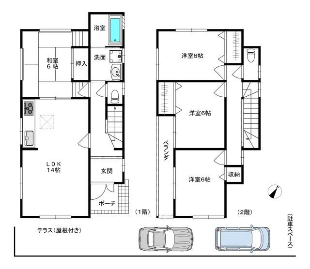 4LDK House for Sale in Quiet Nishinomiya, Hyogo | 45.31 Tsubo Land - Thumbnail 3