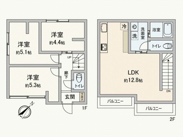 New 3LDK House for Sale in Inagi City, Tokyo - 2026 Completion - Thumbnail 4