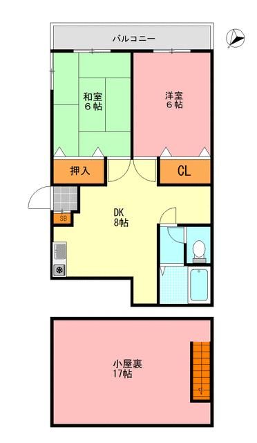 2DK Apartment for Rent in Mejirodai, Hachioji, Tokyo - Thumbnail 2