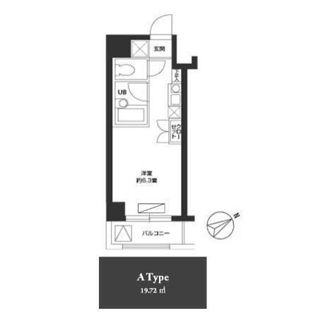 Castalia Nishifuna 1R Apartment for Rent near Nishifuna Station - Thumbnail 4