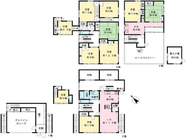5-Story RC House for Sale in Mitaka, Tokyo with Tenant Income - Thumbnail 4