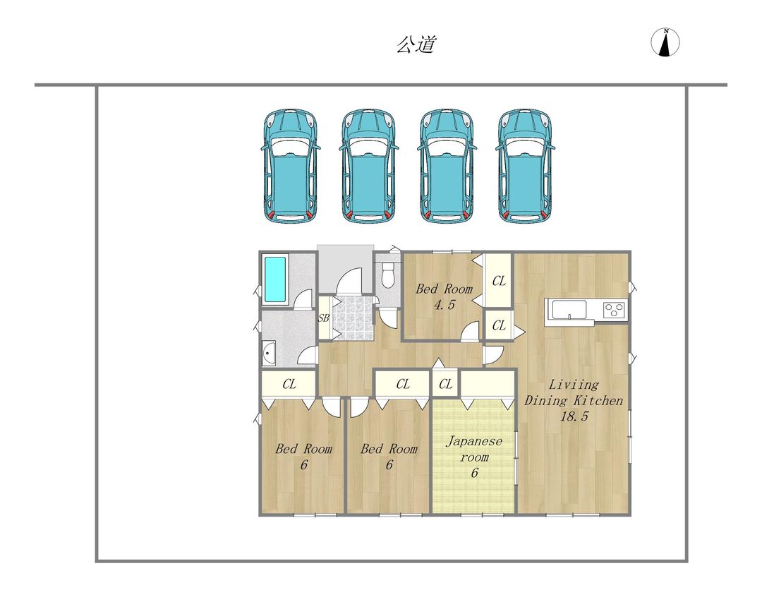 New 4LDK House in Kibi-Chuo, Okayama with 3 Free Parking Spaces - Thumbnail 4