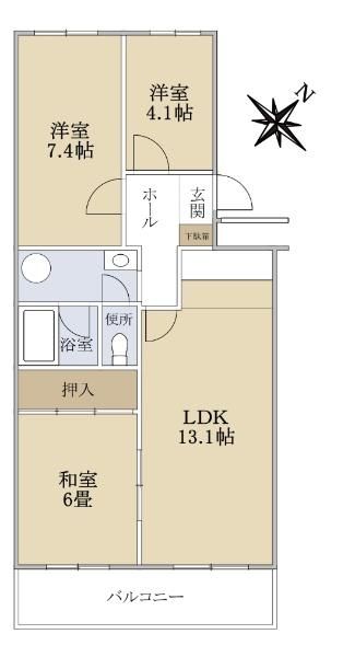 3LDK Used Condominium in Atsubetsu, Sapporo, Hokkaido - Thumbnail 3