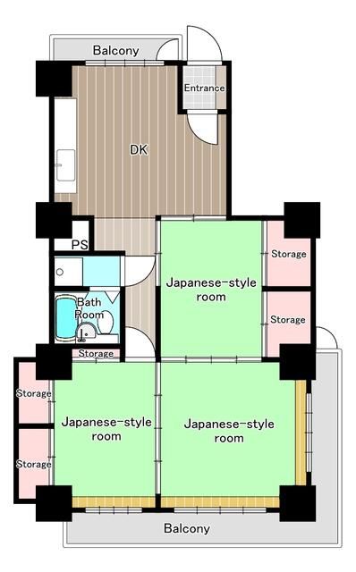 3DK Apartment for Rent in Ashikaga, Tochigi - 66.12 sqm - Thumbnail 3