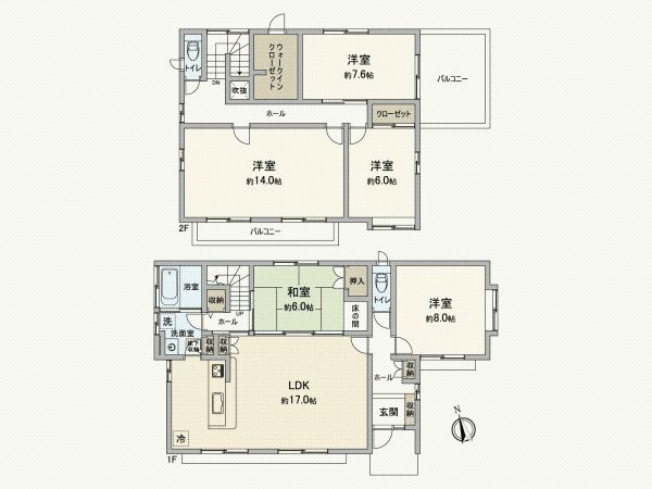 5LDK Detached House for Sale in Kasugai, Aichi - Thumbnail 4