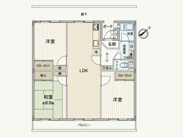 3LDK Used Condominium in Inage Ward, Chiba City - Thumbnail 4