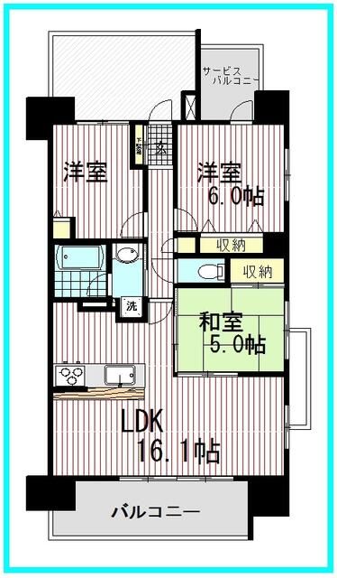 3LDK Apartment for Rent in Katsushika, Tokyo - Leven Riverale - Thumbnail 4