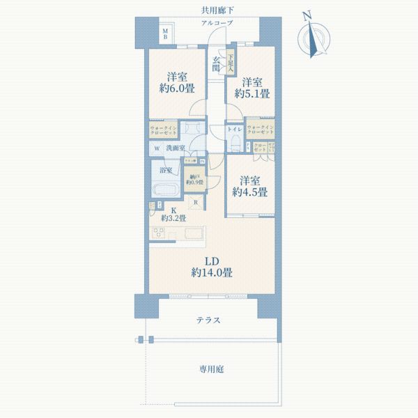 3LDK Condo in Narashino, Chiba | The Residence Tsudanuga - Thumbnail 2