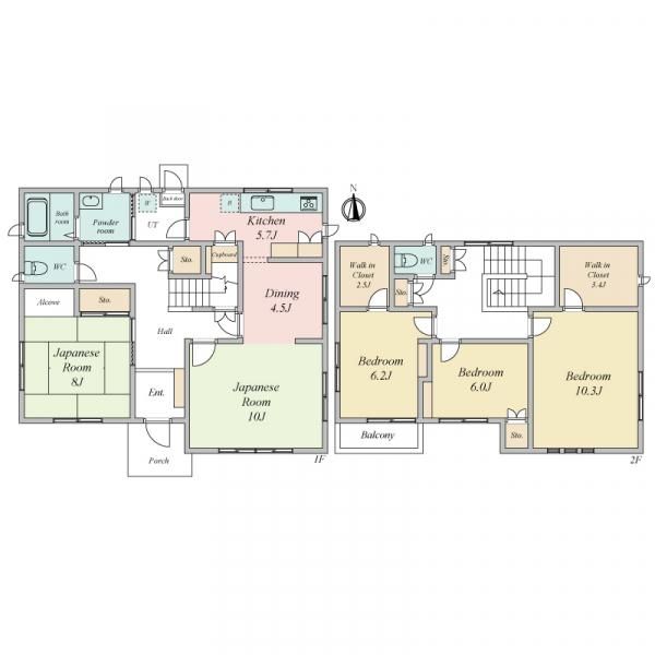 5DK Detached House for Sale in Yotsukaido, Chiba - Thumbnail 4