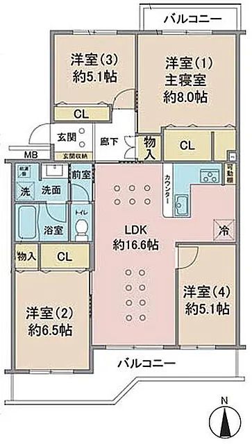 3LDK Apartment for Sale in Fuchu, Tokyo - 85.68 sqm - Thumbnail 2