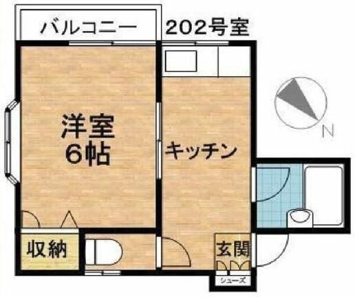 1K Apartment for Rent in Funabashi, Chiba - Near Shimosa-Nakayama Station - Thumbnail 2