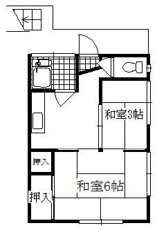 2K Apartment for Rent in Nagareyama, Chiba - 39,000 Yen - Thumbnail 2