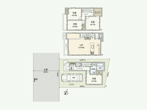 New 4LDK House for Sale in Kita-ku, Saitama City - Thumbnail 3