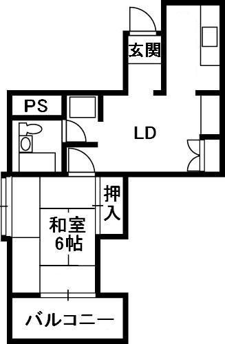 1LDK Apartment for Rent in Izumino, Kanazawa, Ishikawa - Thumbnail 2