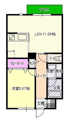 1LDK Apartment for Rent in Chofu, Tokyo - 43.32 sqm - Thumbnail 2