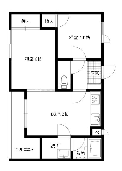 2DK Resale Apartment in Kanazawa City, Ishikawa Prefecture - Thumbnail 2
