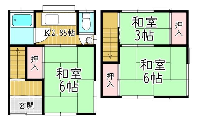 Terrace House for Rent in Toda City, Saitama - 3K Layout - Thumbnail 2