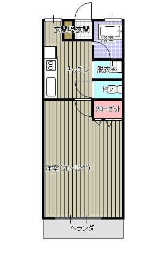 1K Apartment for Rent in Utsunomiya, Tochigi - 33 sqm - Thumbnail 2