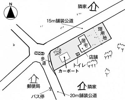 A house suitable for a store at a prefectural road intersection with good access: villas, real estate, properties for sale, Hometown Information Center: Nationwide rural living property data — Image 1, Yonezawa, Yamagata