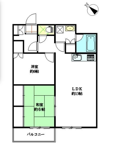 2LDK Apartment for Rent in Ashikaga, Tochigi - Thumbnail 3