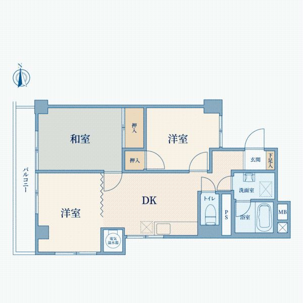 3DK Apartment for Sale in Kodaira, Tokyo – 52.38 sqm - Thumbnail 3