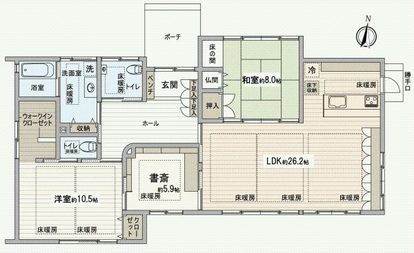 Modern 3LDK House in Koshigaya, Saitama | 122.55 sqm - Thumbnail 3