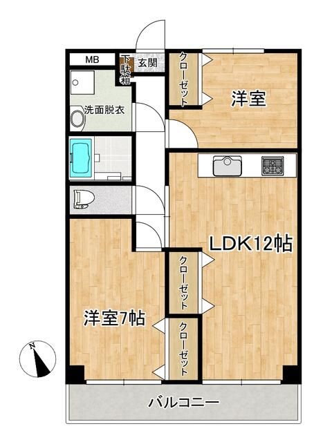 2LDK Apartment for Rent near Ichikawa Station, Chiba - Thumbnail 2