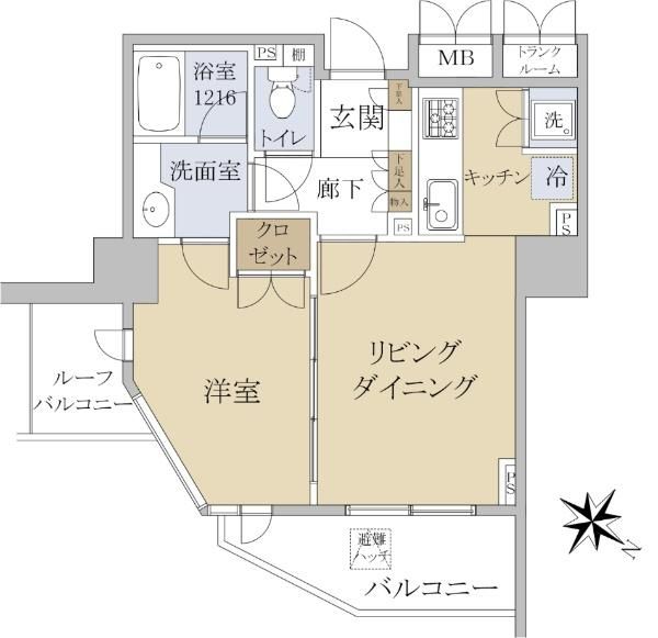 Nezu City Tower 1LDK Apartment for Sale in Bunkyo, Tokyo - Thumbnail 4