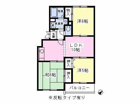 3LDK Apartment for Rent in Matsudo, Chiba - 65.44 sqm - Thumbnail 3