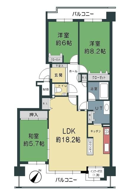 Verve View Fushimi Acropolis 3LDK Condo in Central Sapporo - Thumbnail 3