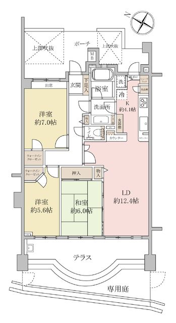 Rexel Mansion Tsukushigaoka 3LDK Condo in Kashiwa - Thumbnail 2