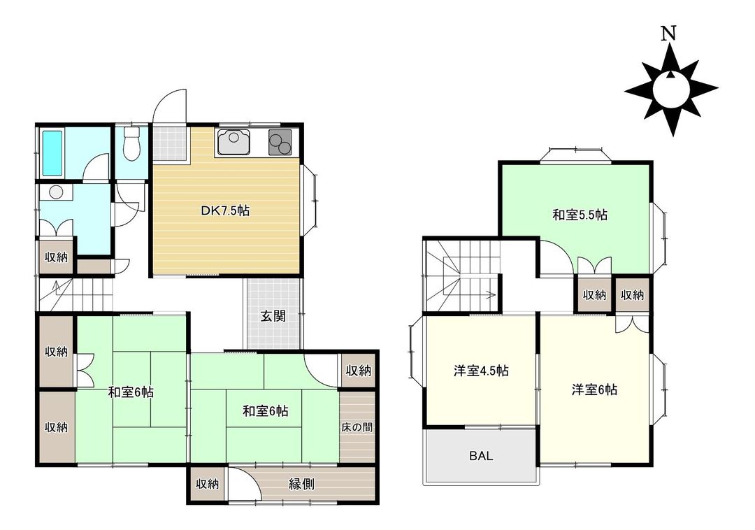 5DK Wooden House for Sale in Tamano, Okayama with 2 Car Parking - Main Image