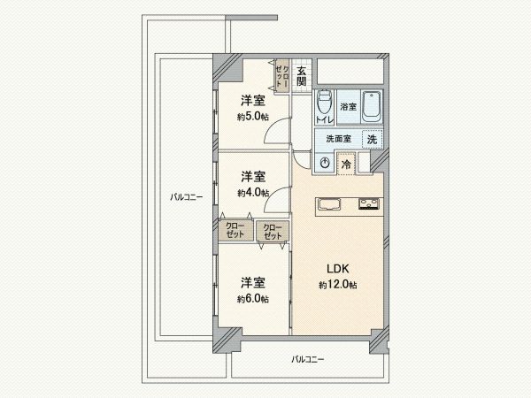 3LDK Apartment for Sale in Hiratsuka, Kanagawa - 58.84m2 - Thumbnail 4