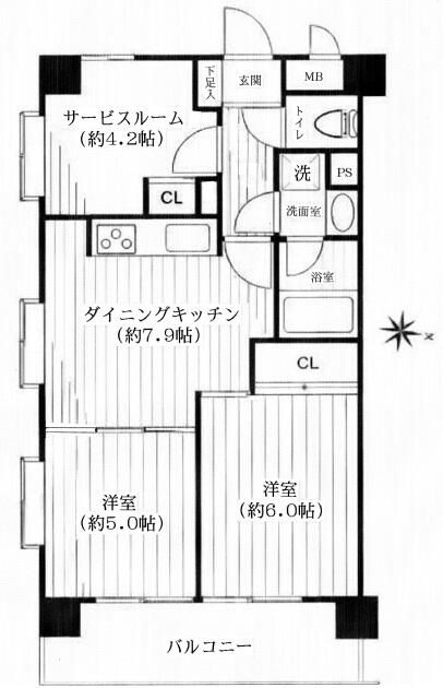 2SDK Apartment for Sale in Kodaira, Tokyo - 50.22 sqm - Thumbnail 3