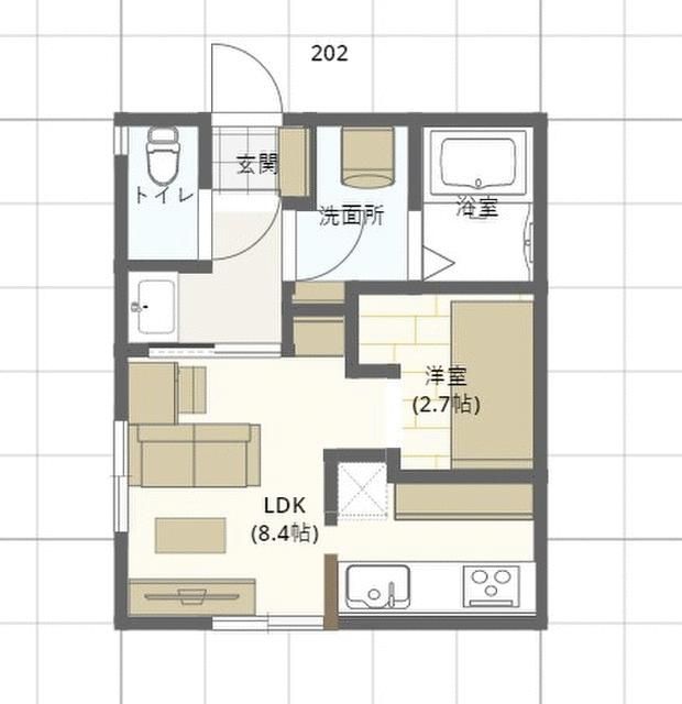 27.87 sqm Studio Apartment for Rent in Ashikaga, Tochigi - Thumbnail 2
