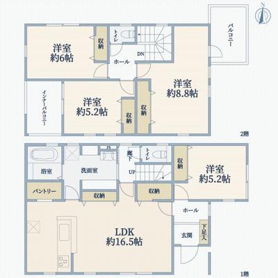 New 4LDK House for Sale in Tsurugaya, Sendai - Completion Feb 2026 — Image 44, Miyagino, Miyagi