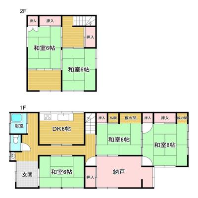 Property details: Oaza Nagasu, Nagasu-machi, Tamana-gun, Kumamoto Prefecture / Nagasu Station property information: Used detached house — Image 1, Nagasu, Kumamoto