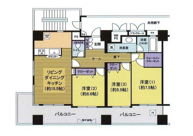 3LDK Apartment for Sale in Noda, Chiba - Rubiasu Noda - Thumbnail 4