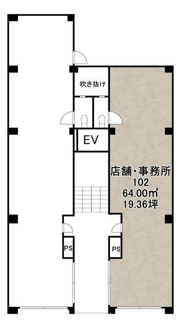 Nakano-Shimbashi Commercial Space for Rent - 64 sqm Corner Unit - Thumbnail 2