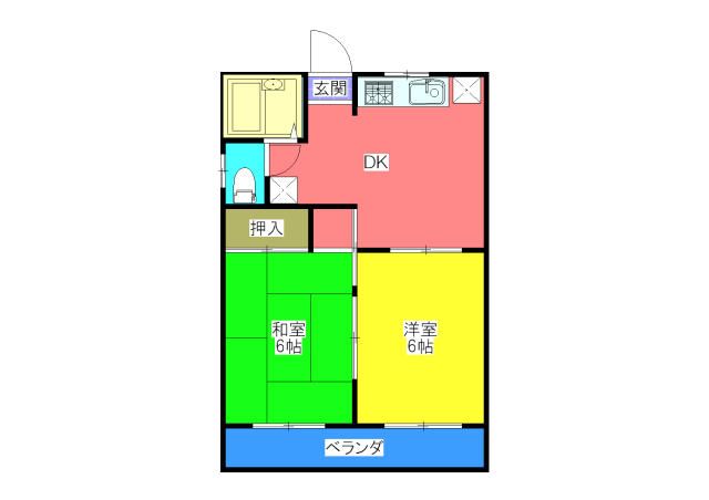 2DK Apartment for Rent near Mutsumi Station, Kamagaya - Thumbnail 2