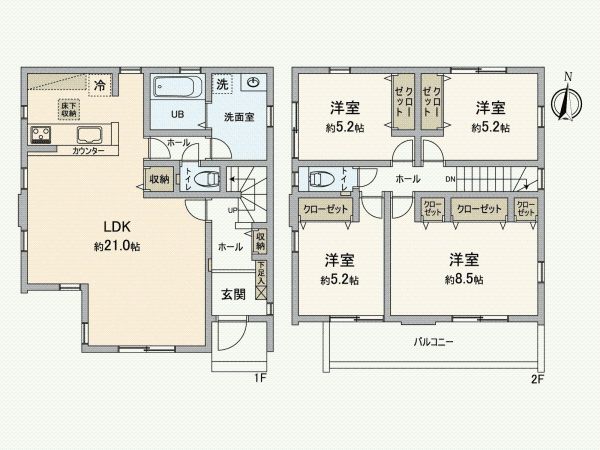 New 4LDK House in Tokorozawa, Saitama - Feb 2026 Completion - Thumbnail 4