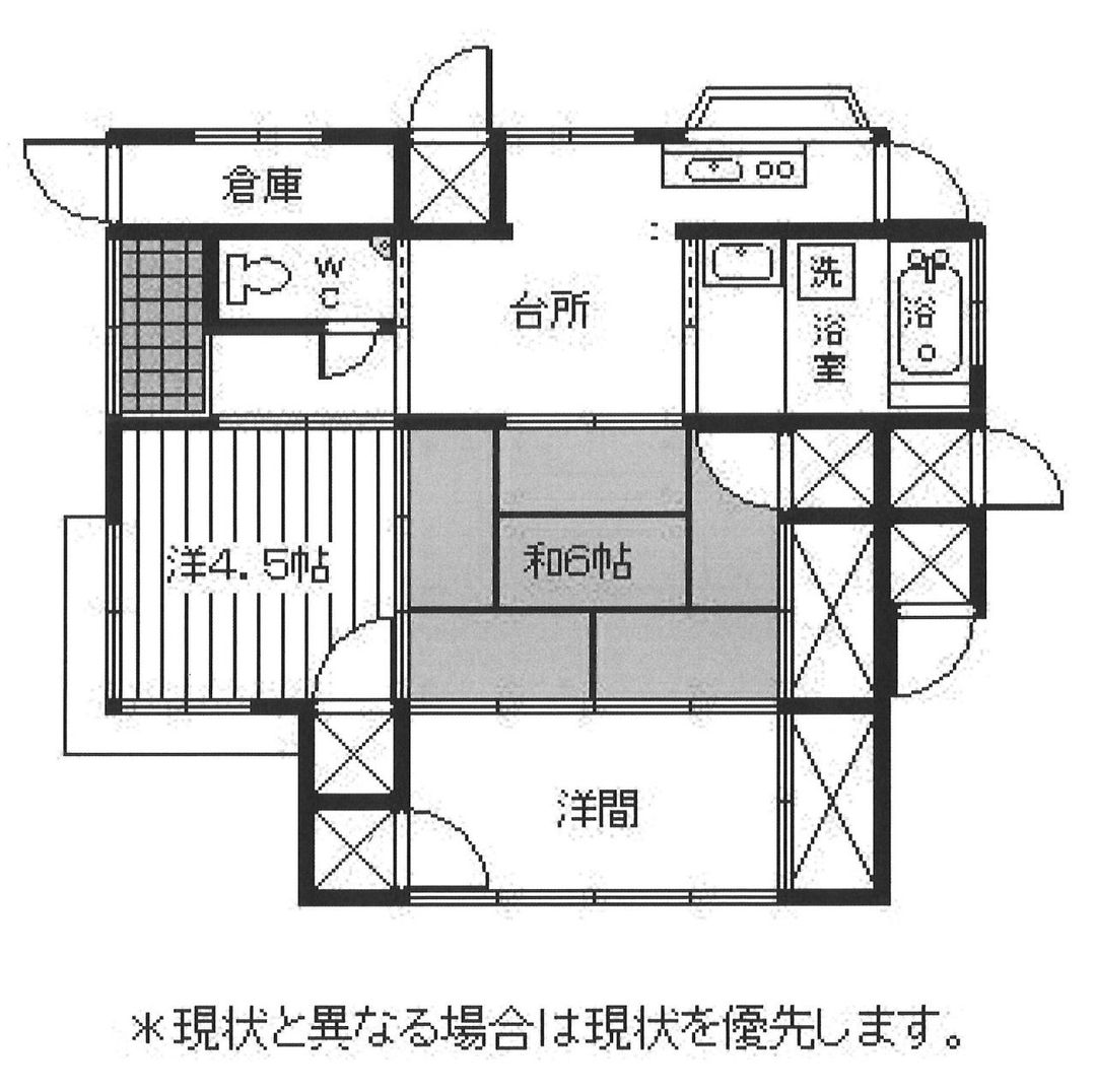 1950 3DK House in Yamaguchi City with Parking - Thumbnail 2