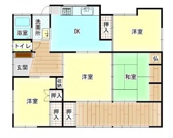 4DK House on 347sqm Corner Lot in Miyakonojo, Miyazaki - Thumbnail 3